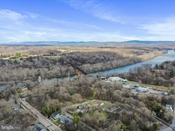 an aerial view of a city