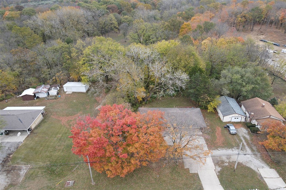 3970 Mount Zion Road Decatur, IL 62521 - Photo 3 of 36 an aerial view of a house with a yard