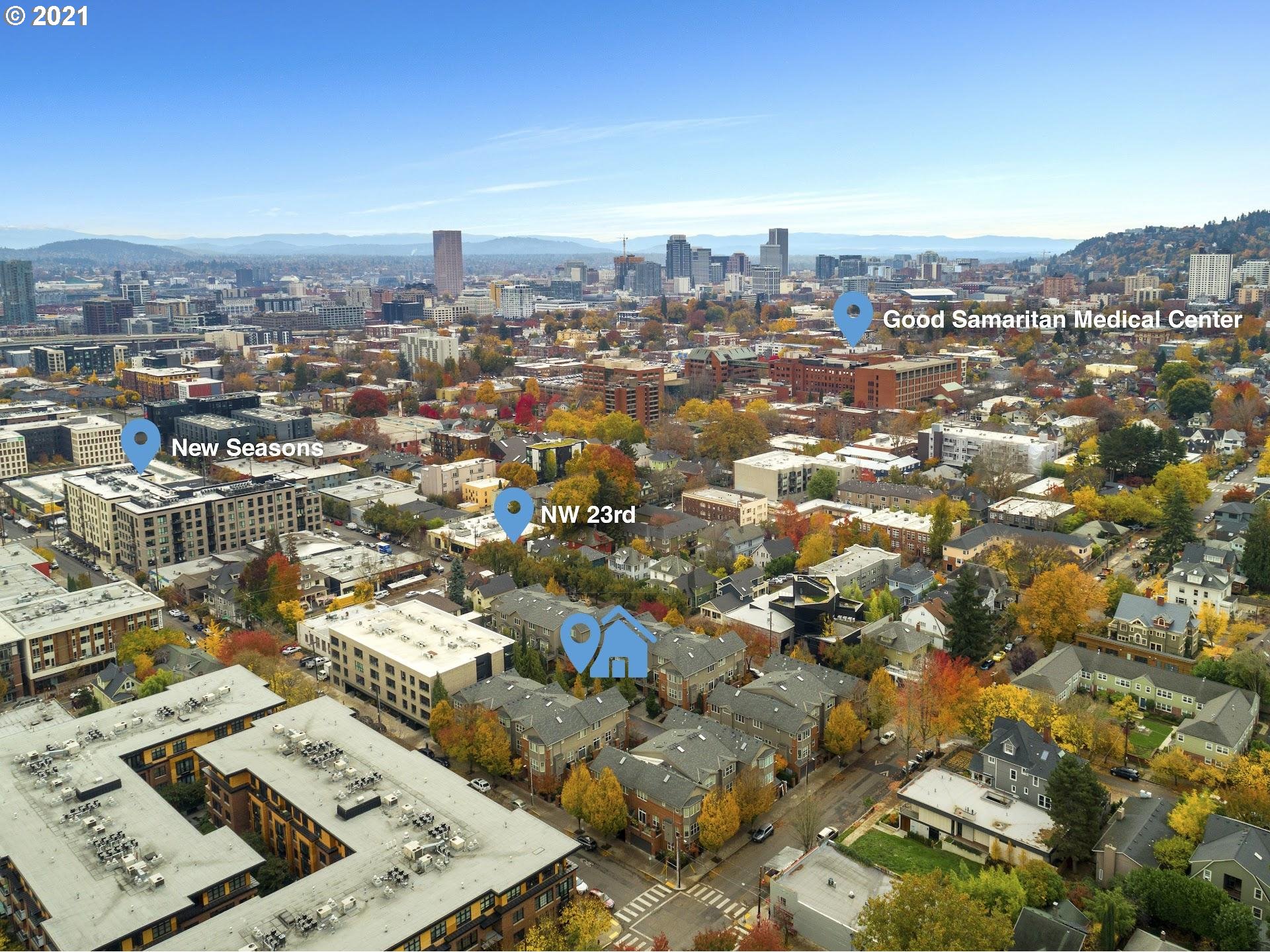2374 Northwest Raleigh Street Portland, OR 97210 - Photo 31 of 32 an aerial view of a city