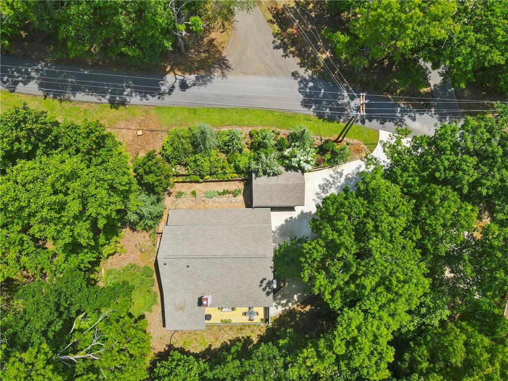 223 Denny Ridge Road Jasper, GA 30143 - Photo 33 of 54 an aerial view of a house with a yard and lake view