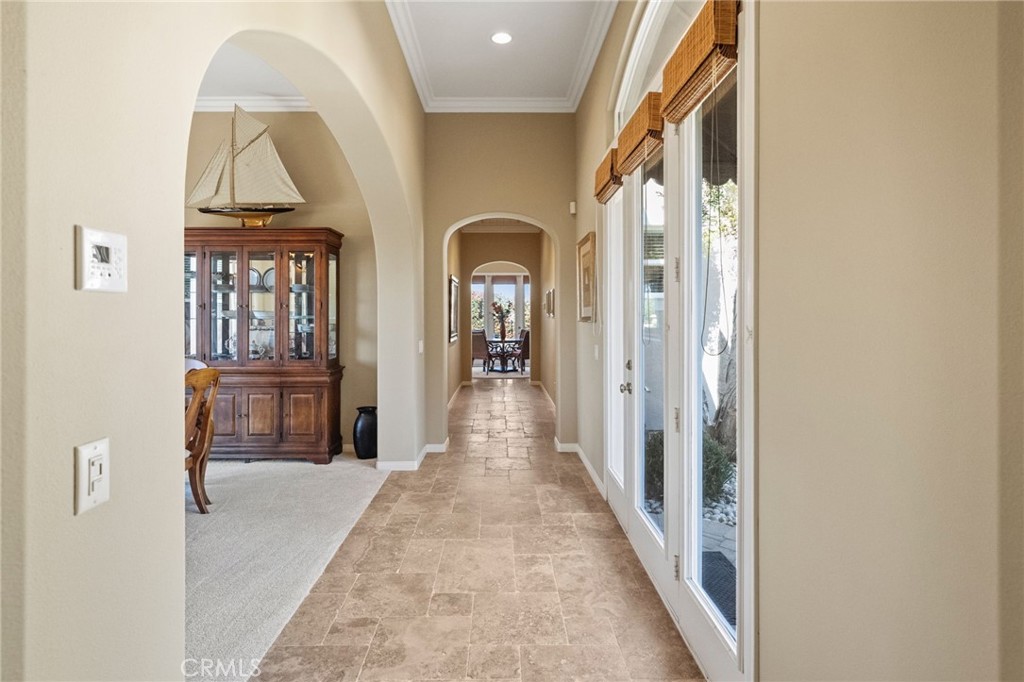 44195 Sunset Terrace Temecula, CA 92590 - Photo 25 of 74 a view of hallway with stairs and wooden floor