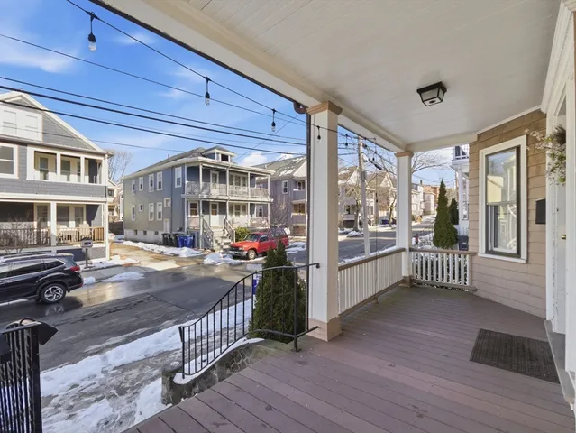 a street view of a building