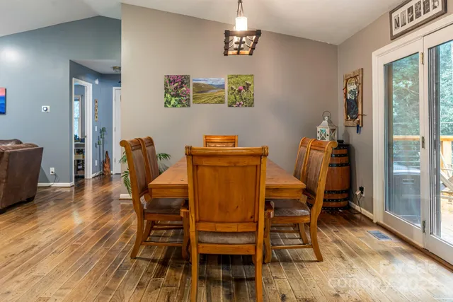 a outdoor view with a sitting space