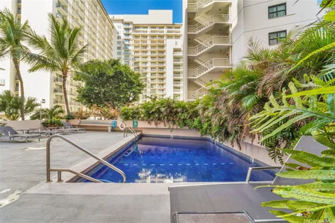 a view of outdoor space yard and swimming pool