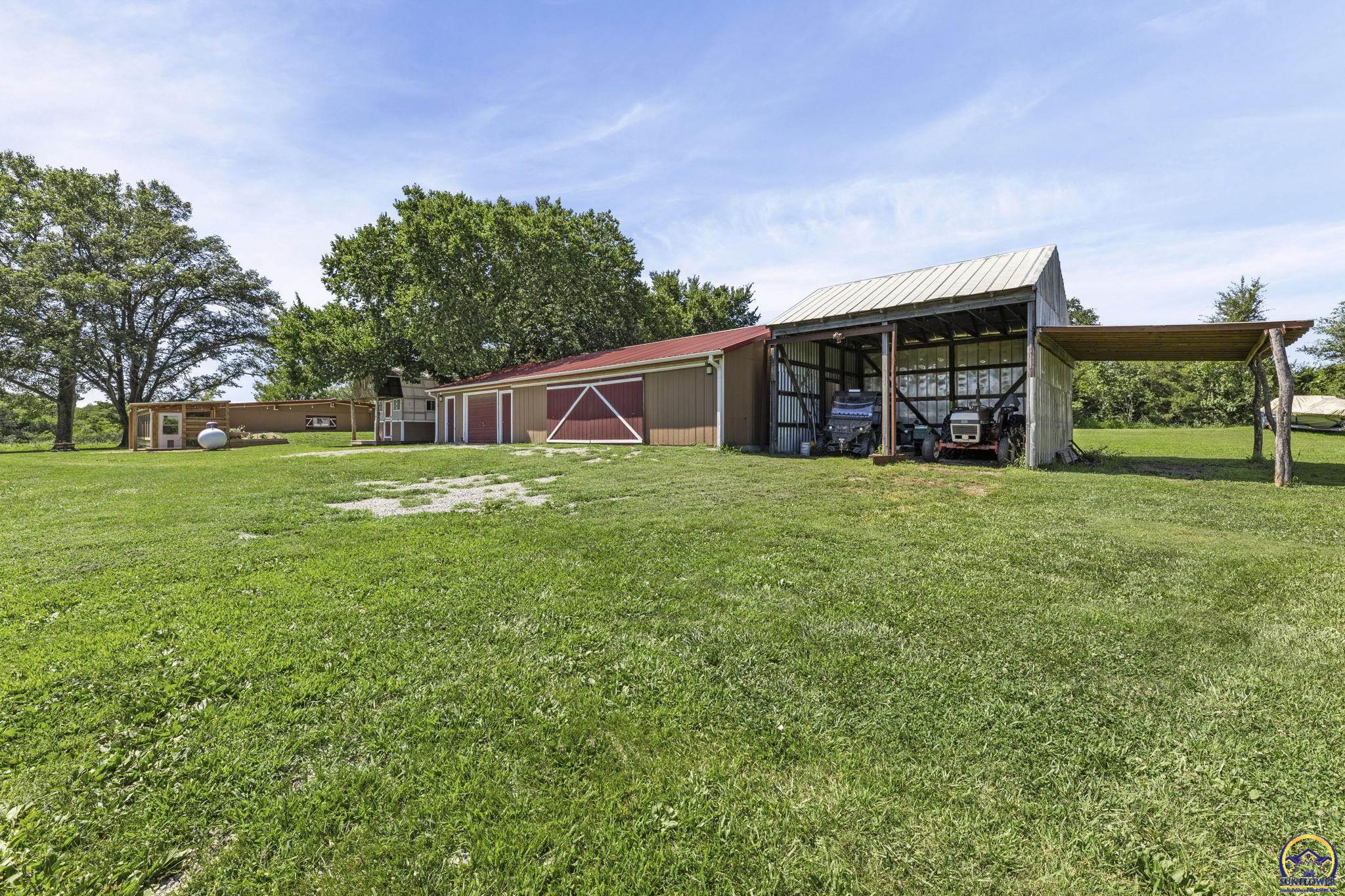 5466 Clark Road Meriden, KS 66512 - Photo 47 of 72 20 X 20 Three Sided Machine Shed