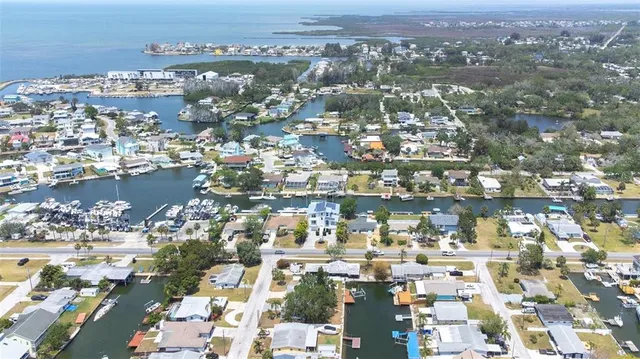 an aerial view of city