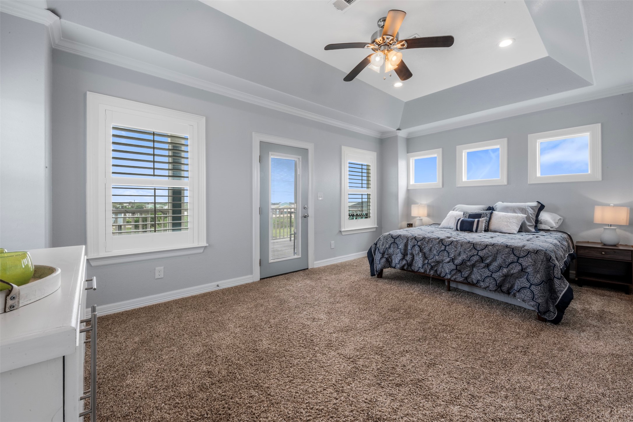 1026 20th Street Dickinson, TX 77539 - Photo 13 of 25 Finally! The Owner's retreat. Light and bright. The best part? Waking up to the sunrise on the private balcony.