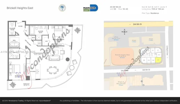 $6,200 | 45 Southwest 9th Street, Unit 1403, Miami, FL 33130