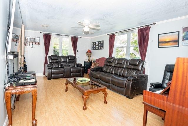 123 Manchester Road Oak Ridge, TN 37830 - Photo 8 of 26 a living room with furniture ceiling fan and a window