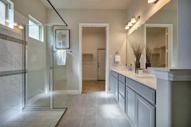 a view of a lake with a big yard