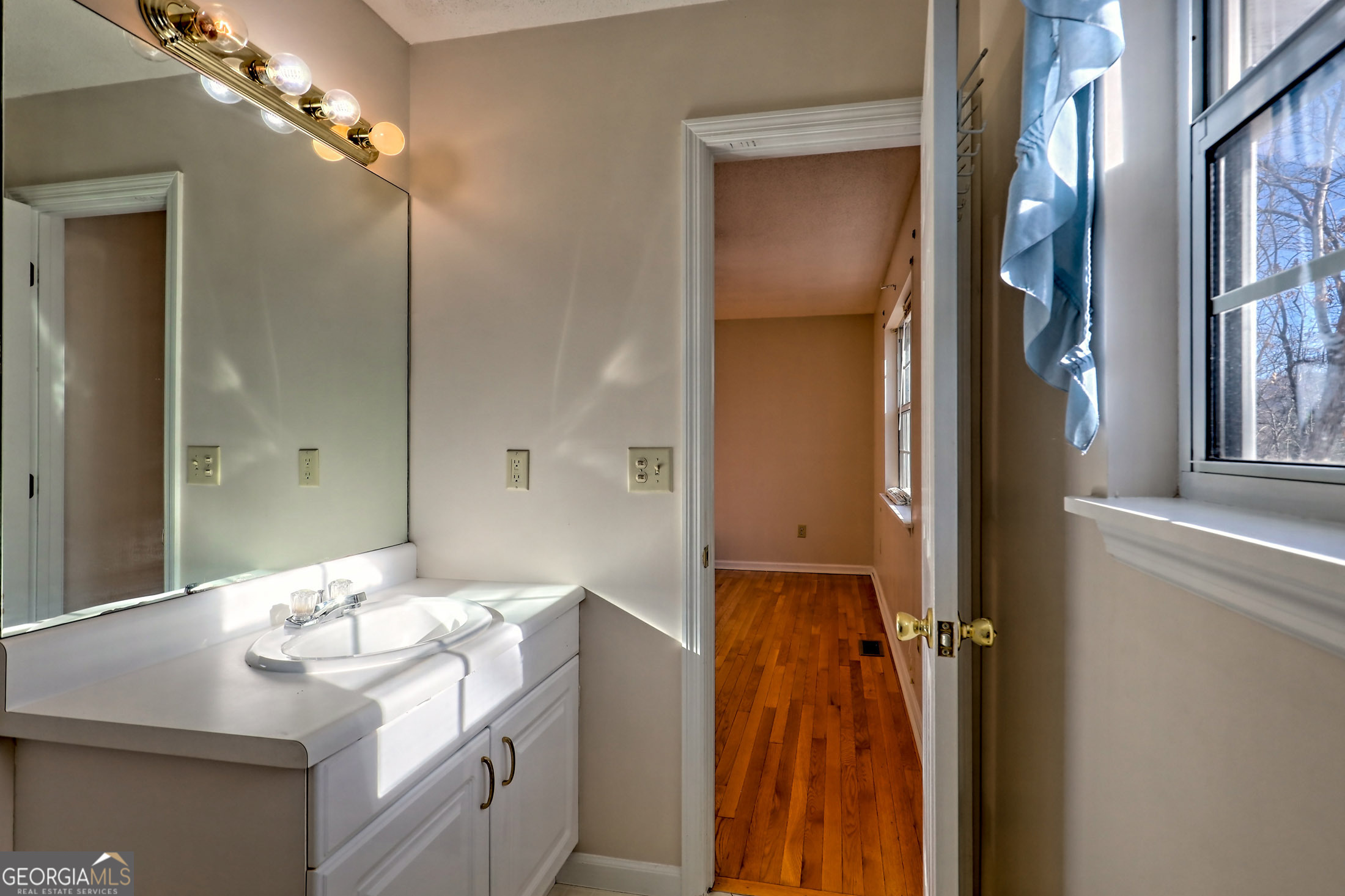 170 White Street Dillard, GA 30537 - Photo 25 of 58 a bathroom with a sink and a mirror
