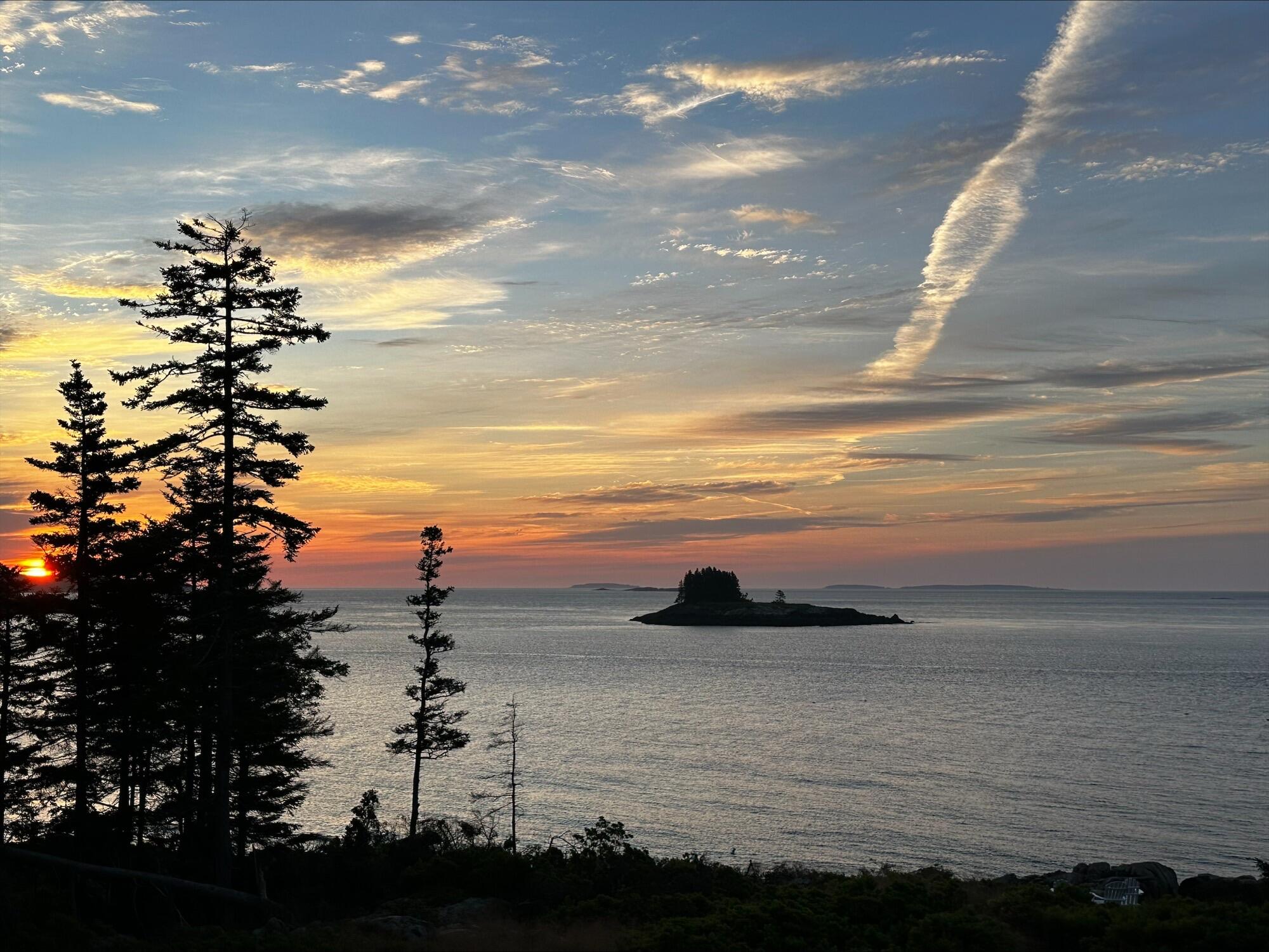 162 Red Point Road Swans Island, ME 04685 - Photo 48 of 50 sunset with ram island
