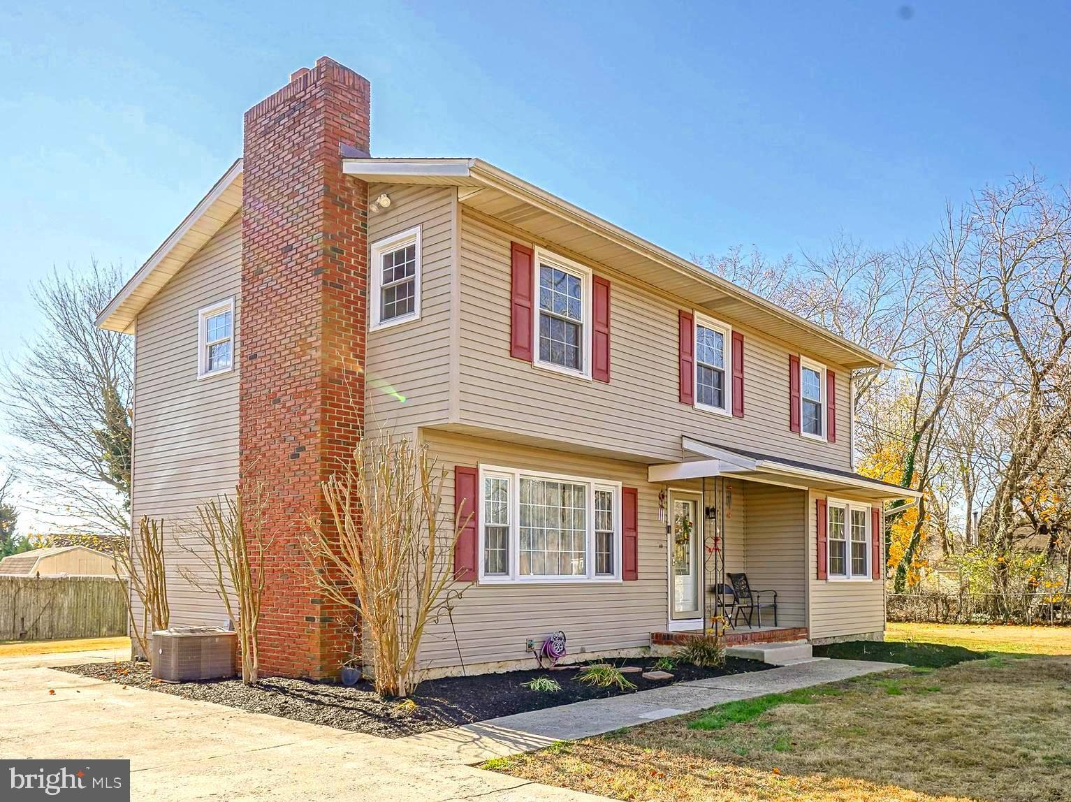a front view of a house