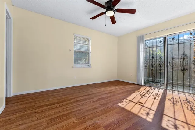 a view of an empty room and window