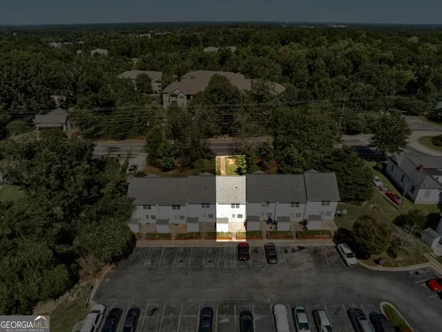 an aerial view of residential house with outdoor space