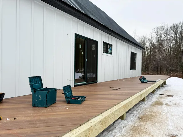 a view of front door of house