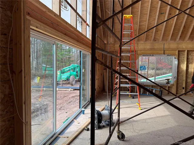 a room with gym equipment