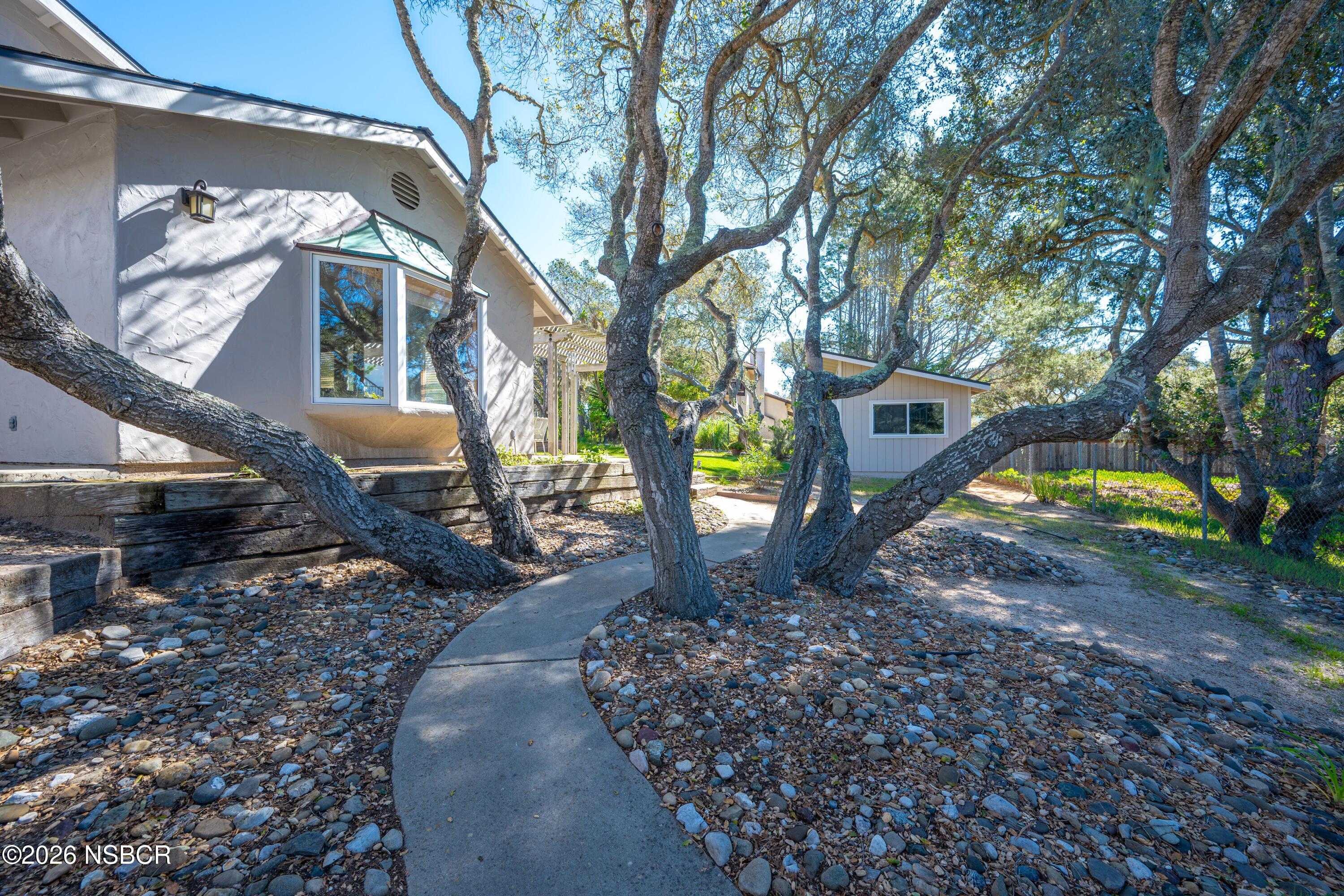 4473 Greenbrier Road Lompoc, CA 93436 - Photo 41 of 54 a view of a yard with plants and a large tree