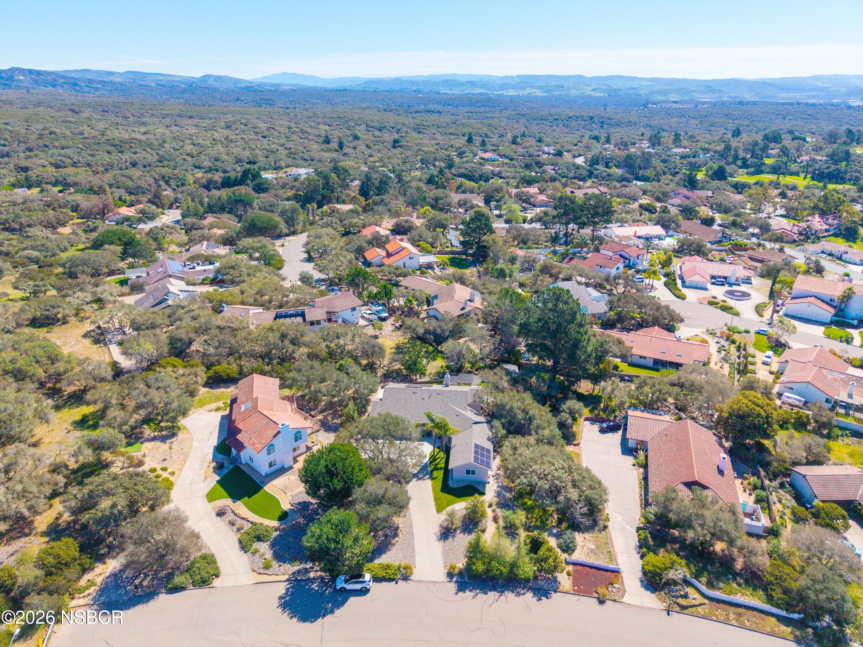 4473 Greenbrier Road Lompoc, CA 93436 - Photo 45 of 54 an aerial view of residential houses with outdoor space
