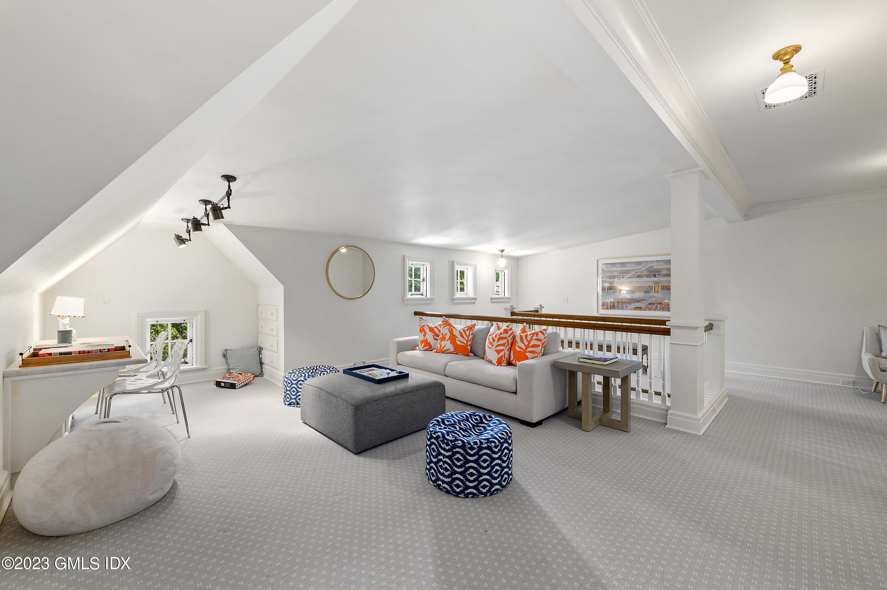 2 Martin Dale Greenwich, CT 06830 - Photo 33 of 53 a living room with furniture gym equipment and a window