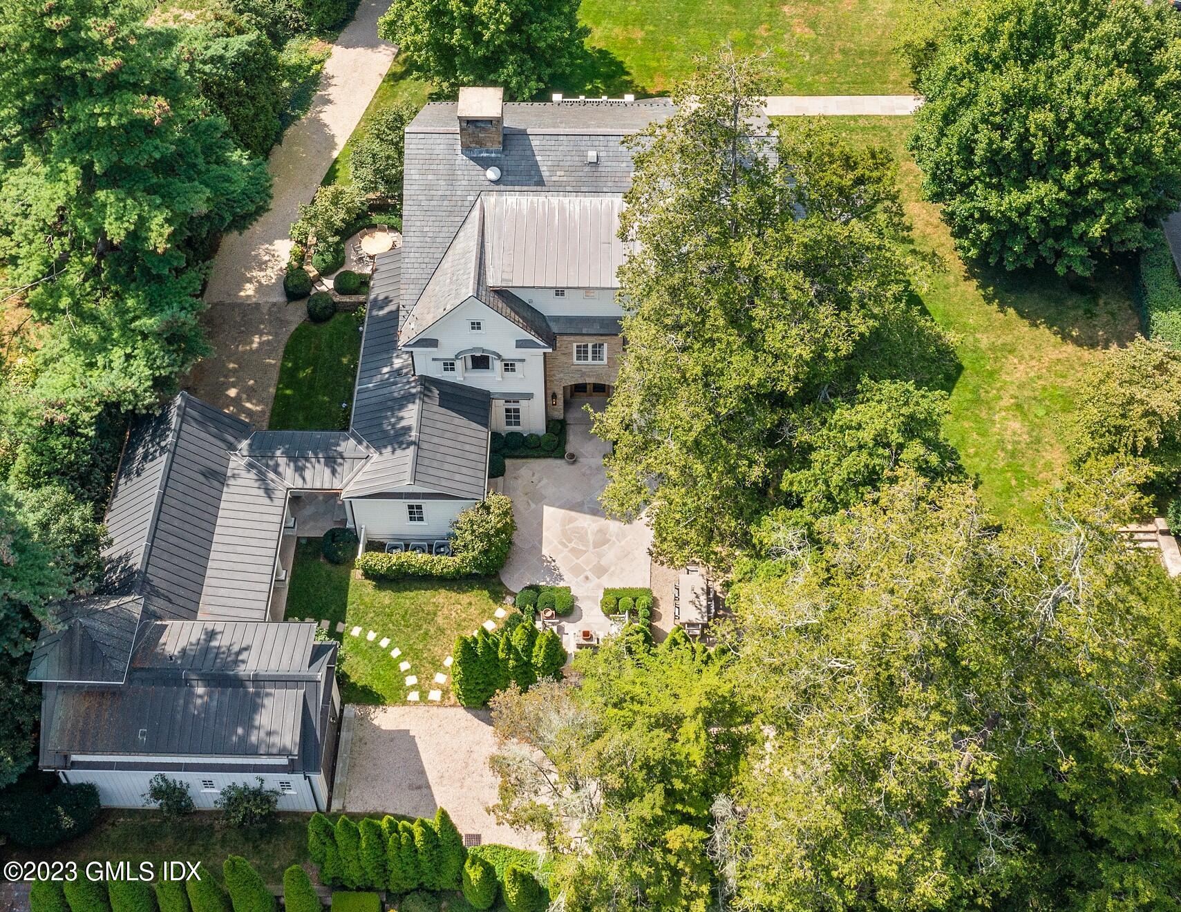 2 Martin Dale Greenwich, CT 06830 - Photo 50 of 53 an aerial view of residential house with outdoor space and trees all around