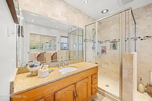 a view of an outdoor space with seating area