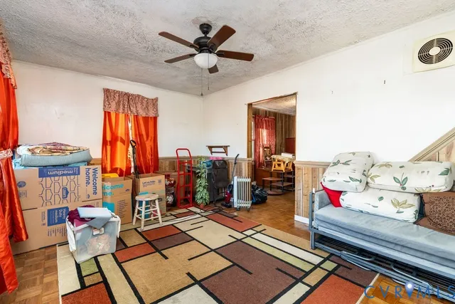 a room with musical instruments