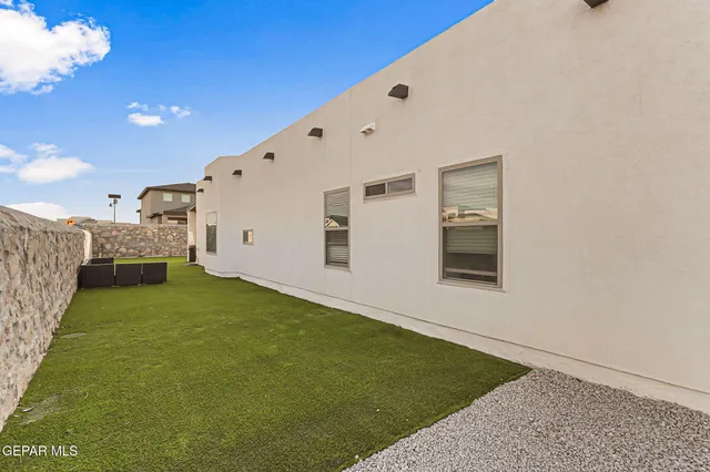 swimming pool view with sitting space