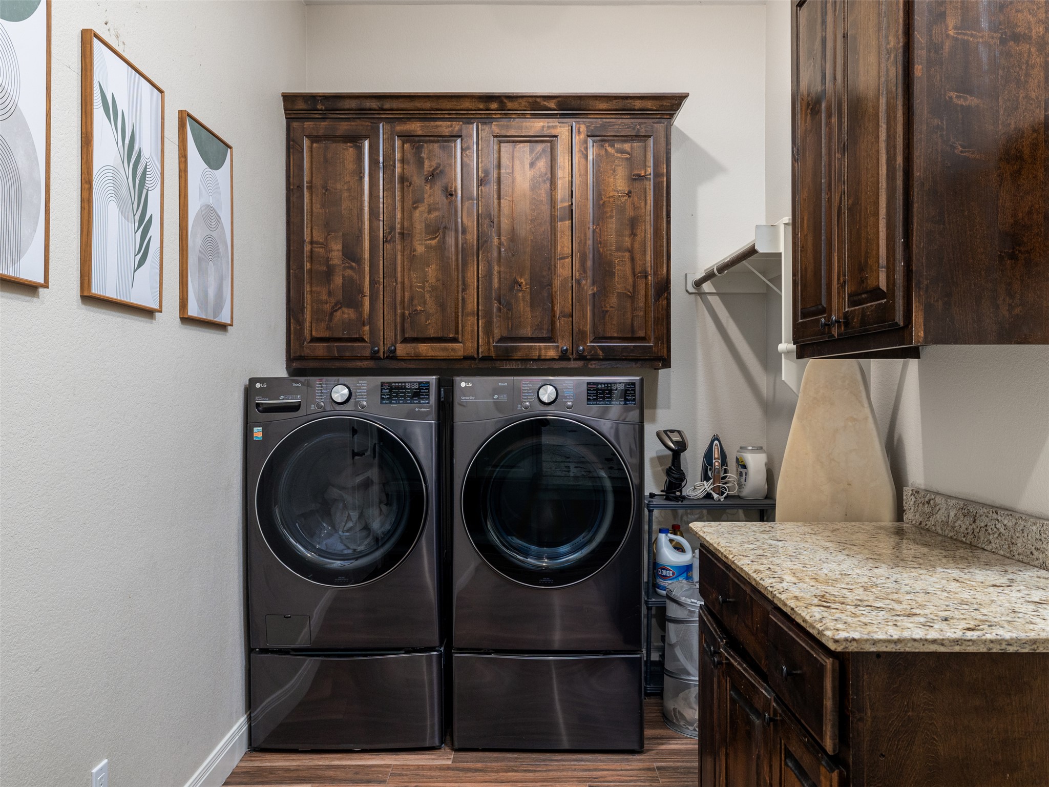 1316 Ranchers Club Lane Driftwood, TX 78619 - Photo 26 of 40 a utility room with sink dryer and washer