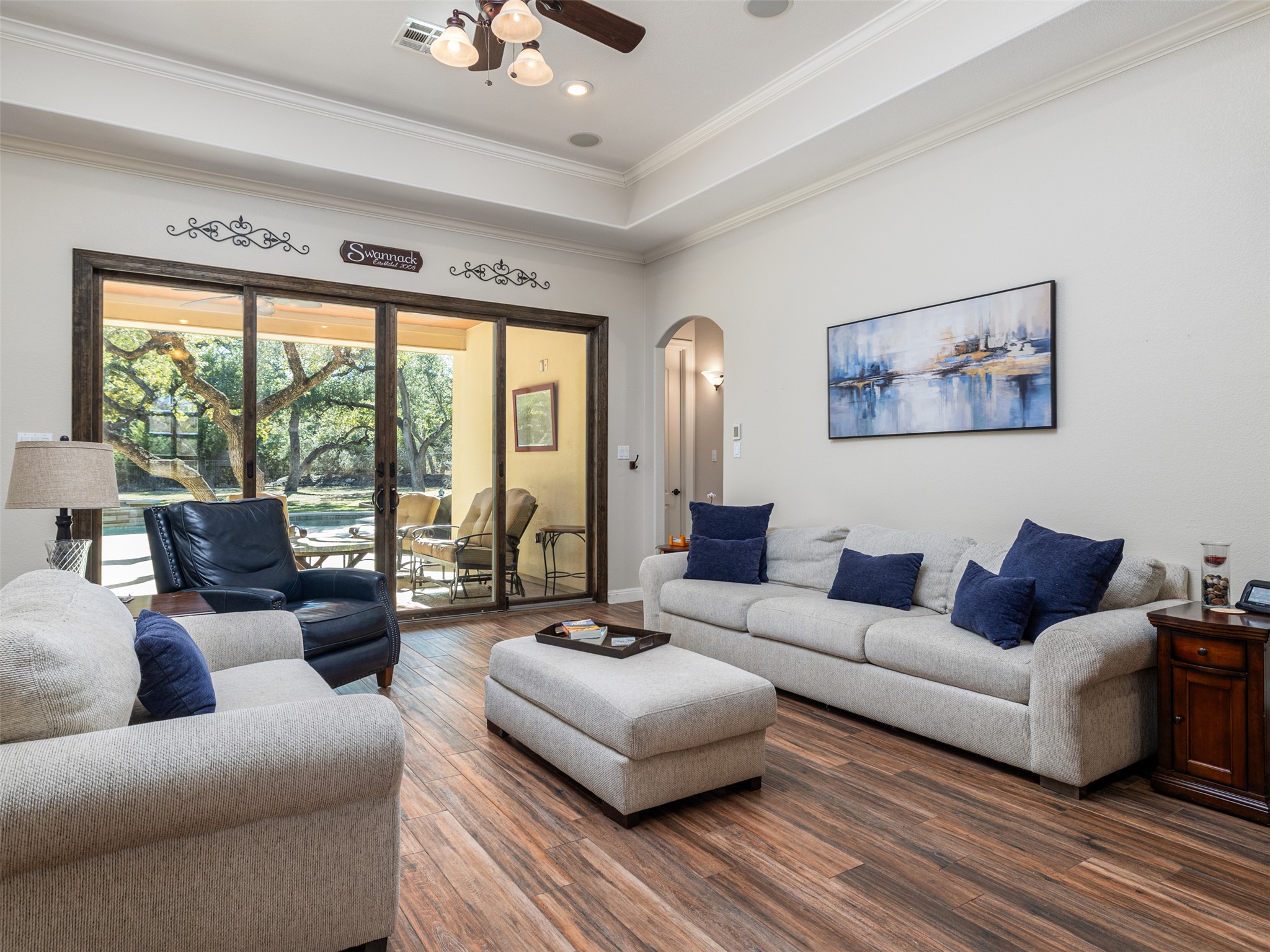 1316 Ranchers Club Lane Driftwood, TX 78619 - Photo 4 of 40 a living room with furniture and a large window