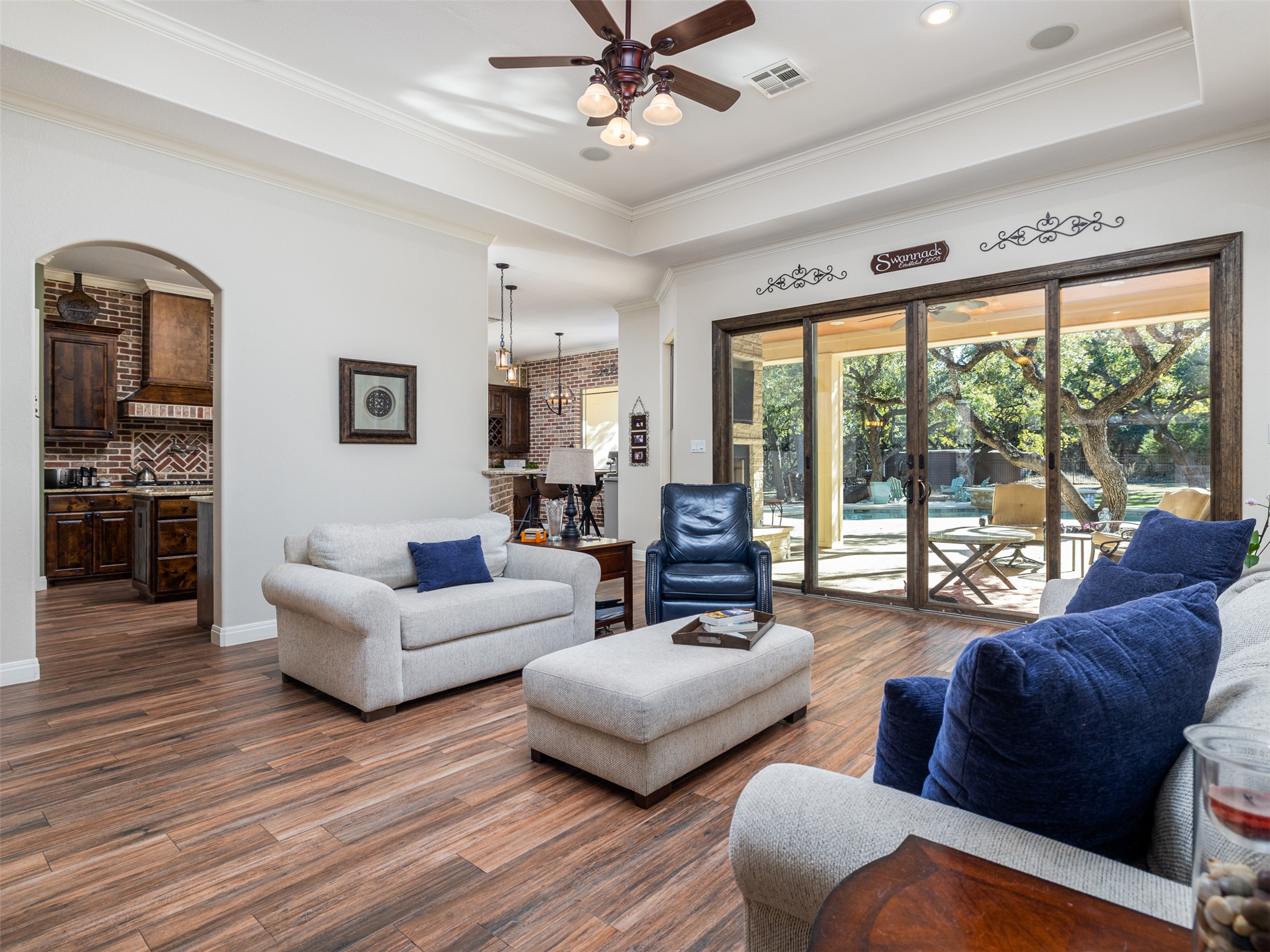 1316 Ranchers Club Lane Driftwood, TX 78619 - Photo 6 of 40 a living room with furniture and a large window