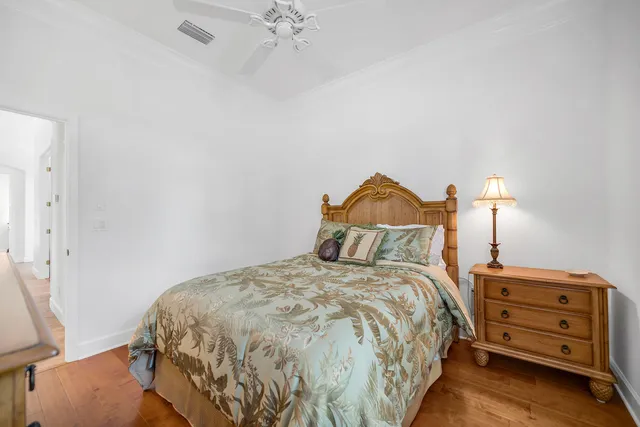 a bedroom with a bed and a closet