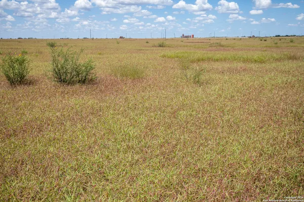 a view of an ocean and a yard