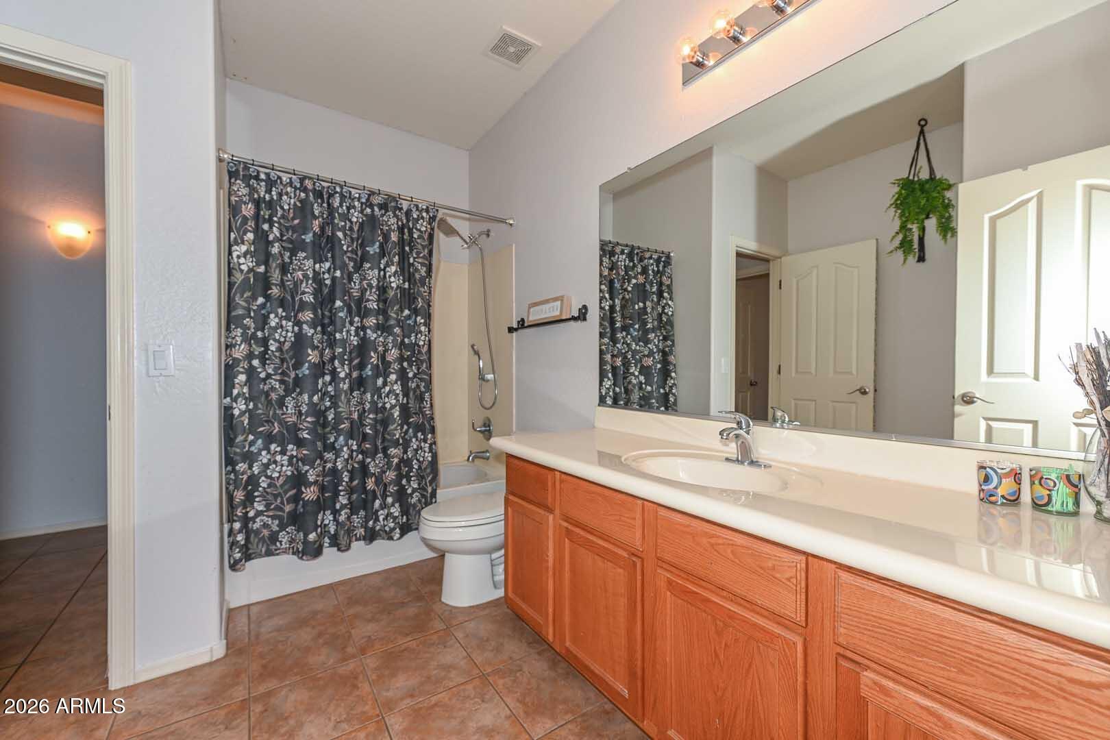 11929 West Alvarado Road Avondale, AZ 85392 - Photo 28 of 39 a bathroom with a double vanity sink toilet and shower