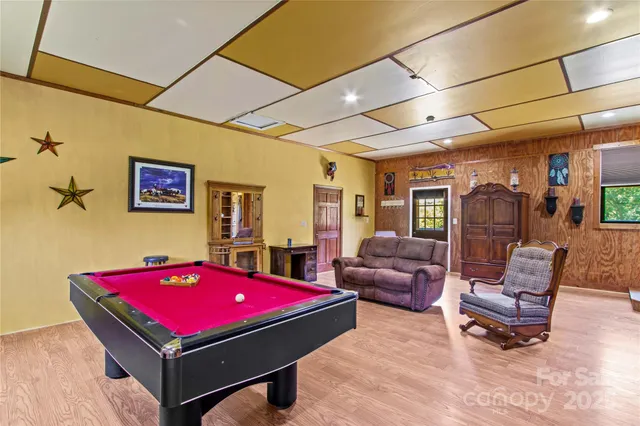 a room with furniture and windows