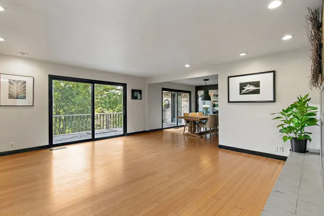 a view of livingroom with furniture and floor to ceiling window