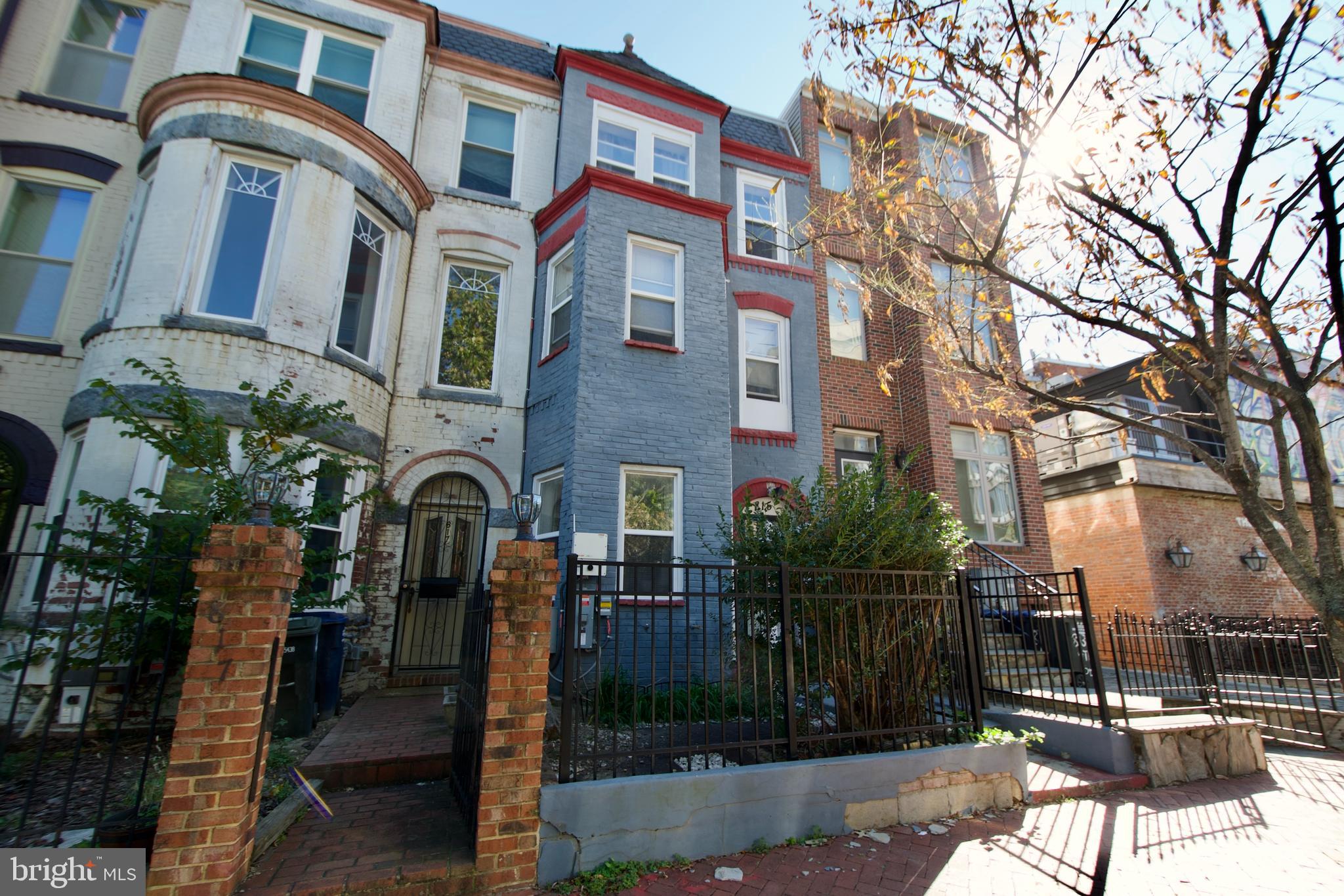 a front view of a multi story residential apartment building