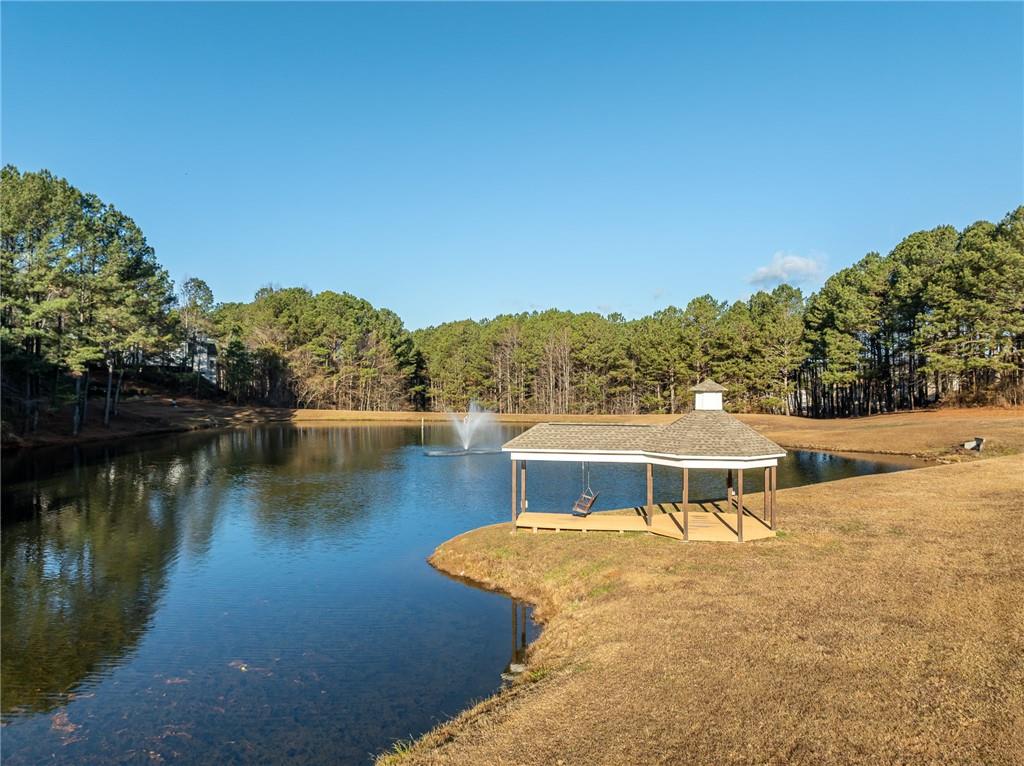 8935 Mountain Ridge Circle Ball Ground, GA 30107 - Photo 54 of 56 a view of a lake with a yard