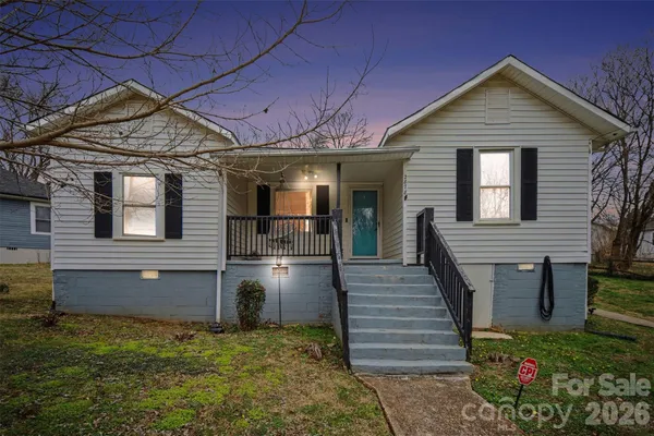 a front view of a house with entryway