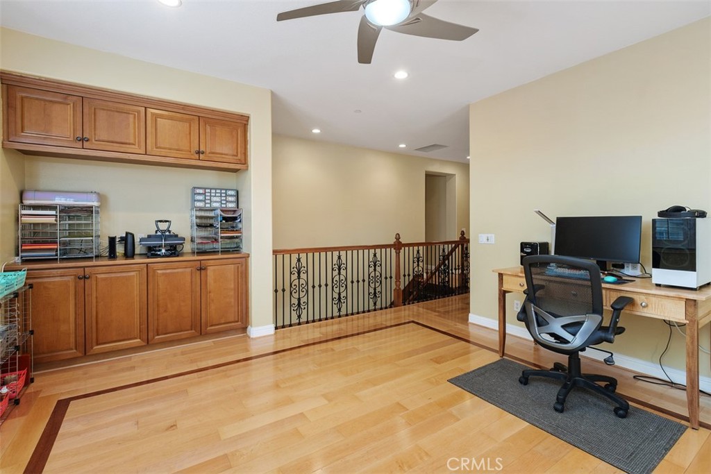 13337 Hunt Club Drive Rancho Cucamonga, CA 91739 - Photo 18 of 45 Upstairs loft with ceiling fan