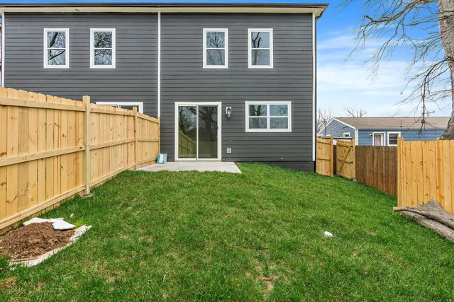 a view of house with backyard