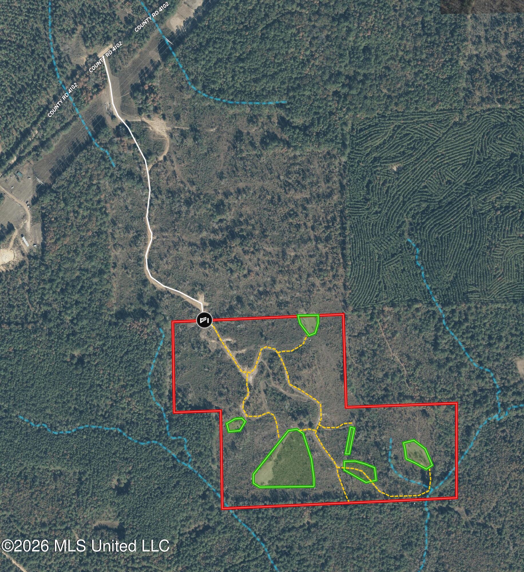 4102 Co Road Sallis, MS 39160 - Photo 35 of 35 Zoomed Aerial