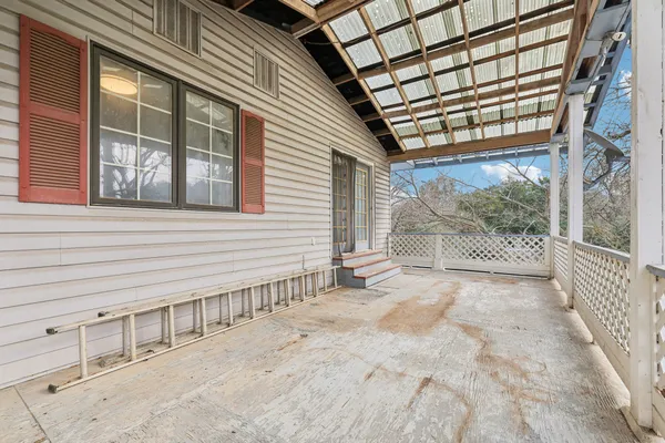 a outdoor view having patio
