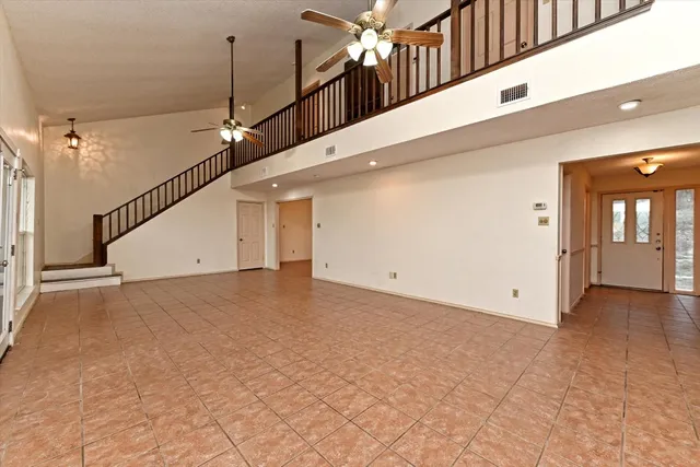 a view of a building with stairs