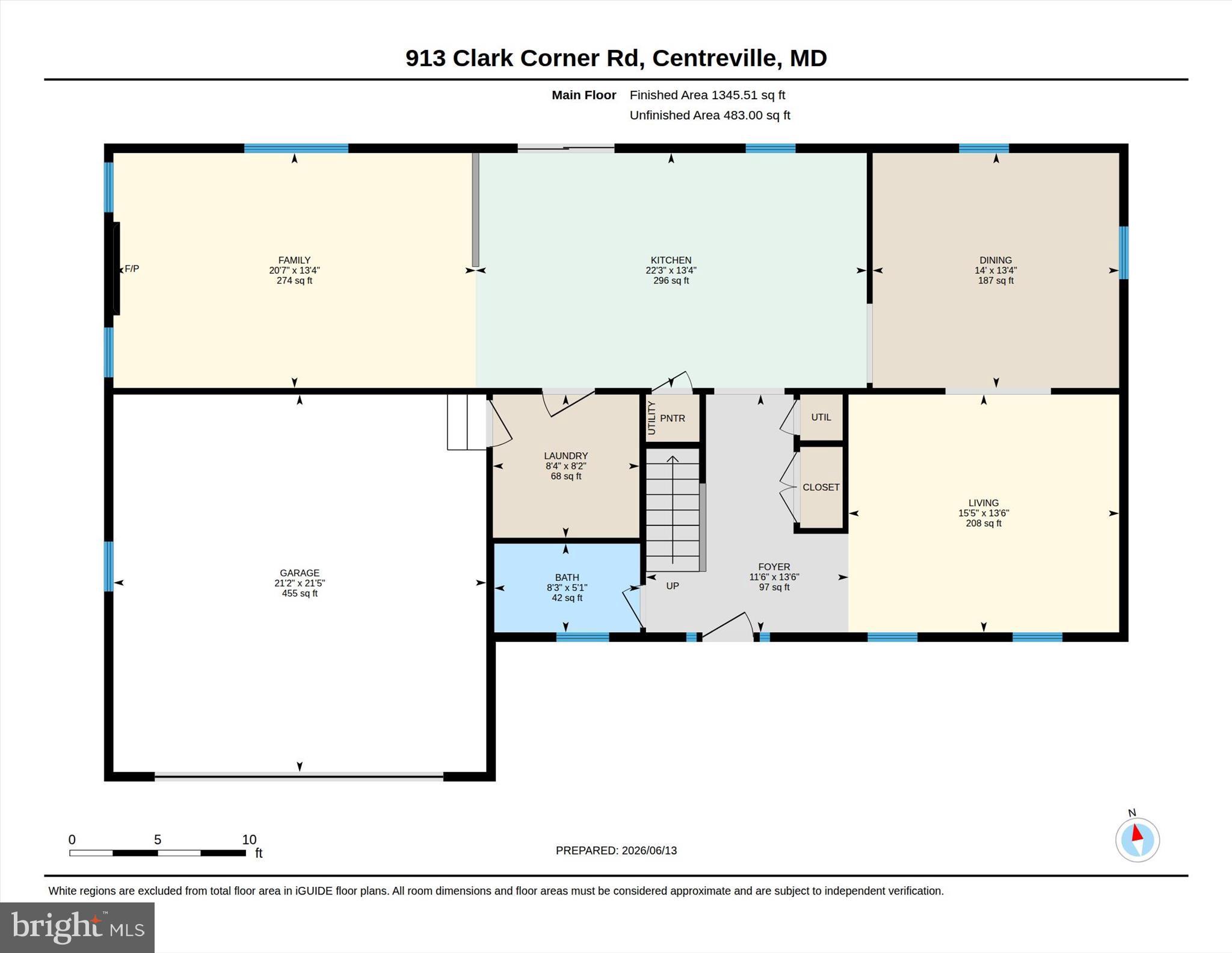 913 Clark Corner Road Centreville, MD 21617 - Photo 66 of 66 Main Level Floor Plan