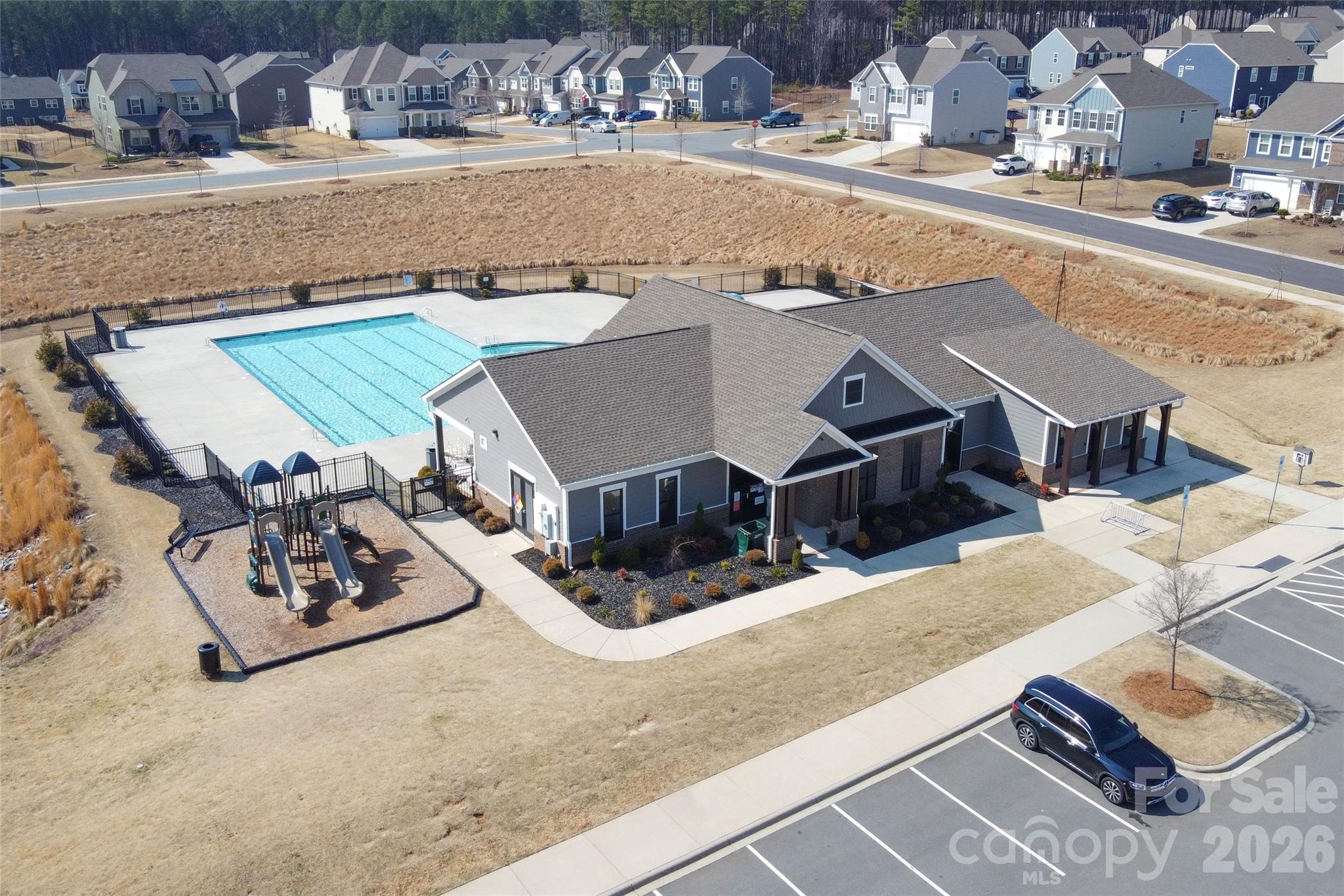 151 Aviendha Lane Troutman, NC 28166 - Photo 42 of 43 an aerial view of a house with outdoor space
