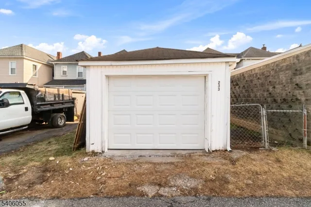 a view of a car garage