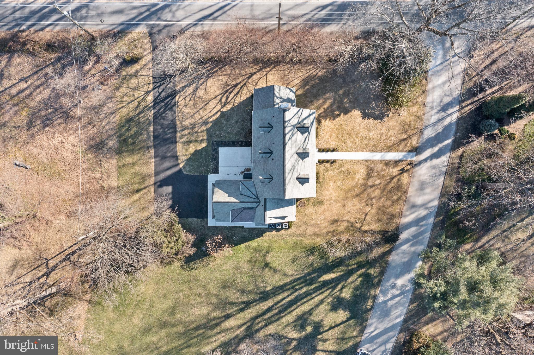 106 Deep Dene Road Villanova, PA 19085 - Photo 40 of 42 Aerial view of home front street & rear driveway