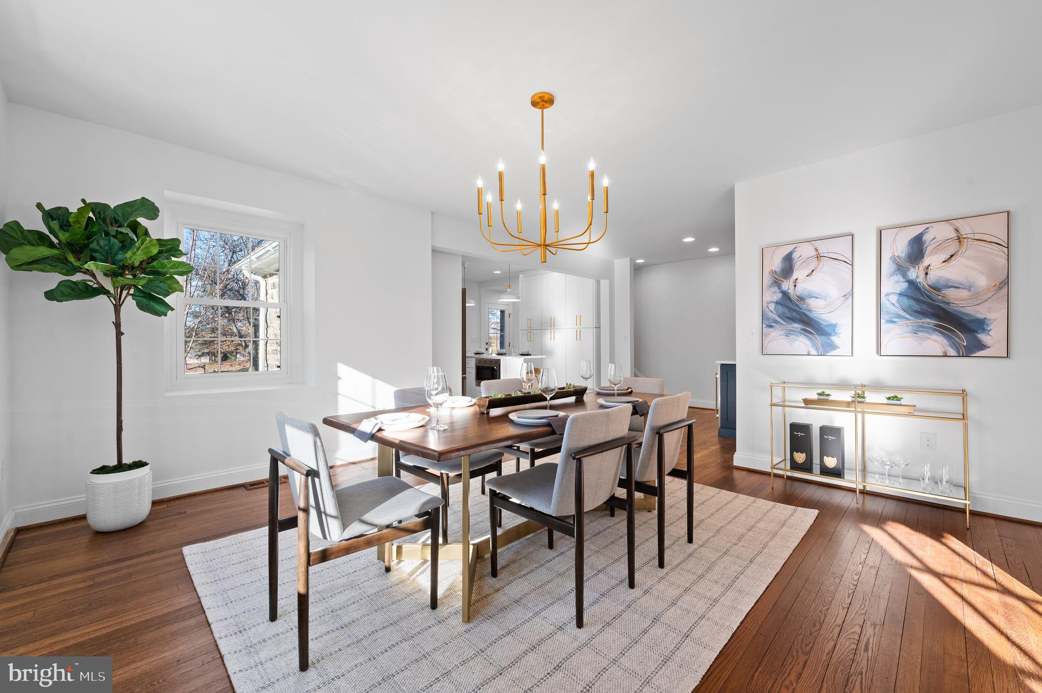 106 Deep Dene Road Villanova, PA 19085 - Photo 5 of 42 Dining Room view into kitchen