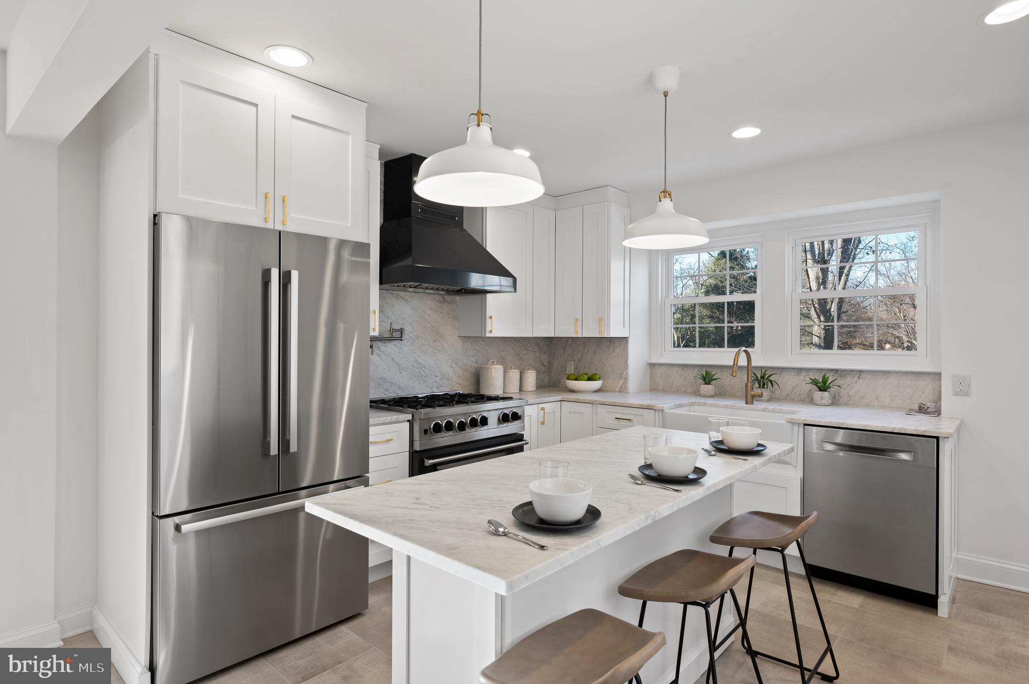 106 Deep Dene Road Villanova, PA 19085 - Photo 7 of 42 All white new custom kitchen